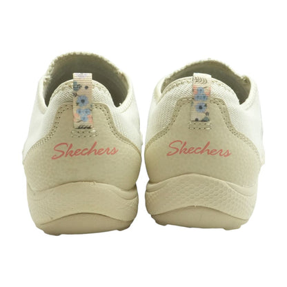 Beige Low Top Athletic Shoes