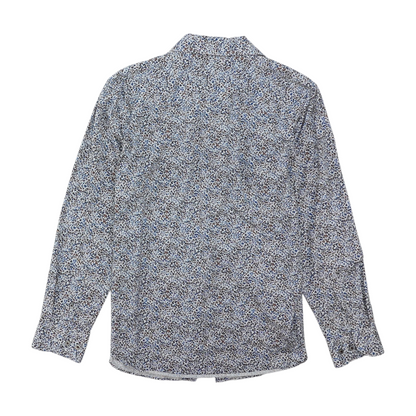 Multi Print Long Sleeve Button Down