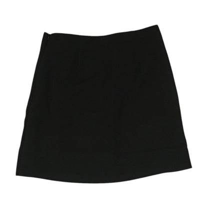 Black Solid Mini Skirt
