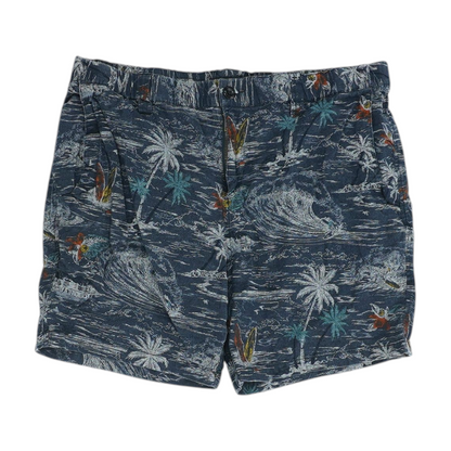 Blue Tropical Casual Shorts