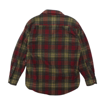 Red Plaid Flannel Button Down
