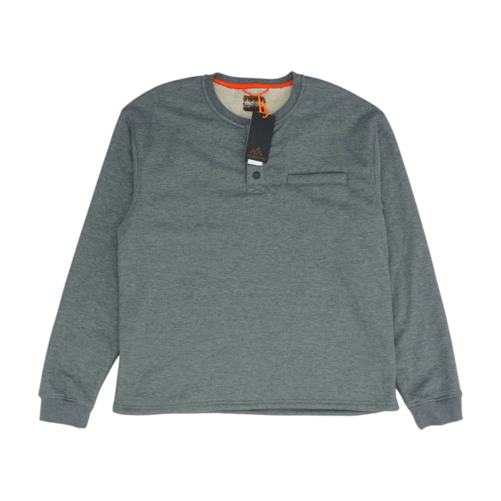 Gray Solid Sweatshirt Pullover