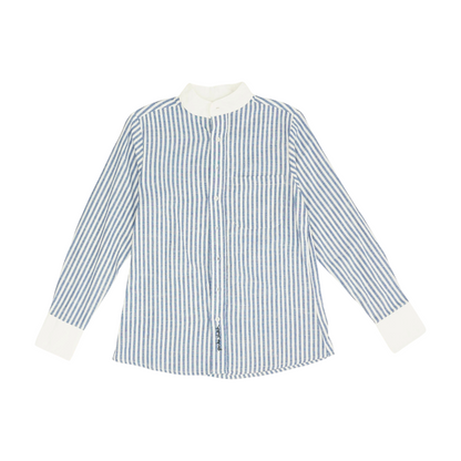 Blue Striped Long Sleeve Button Down