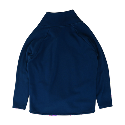 Blue Solid Sweatshirt Pullover