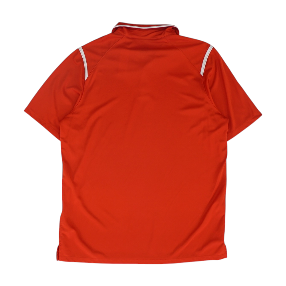 Red Solid Short Sleeve Polo