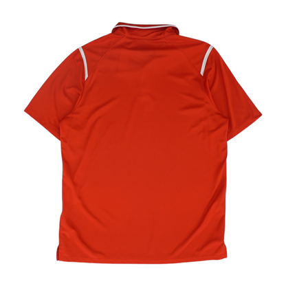 Red Solid Short Sleeve Polo