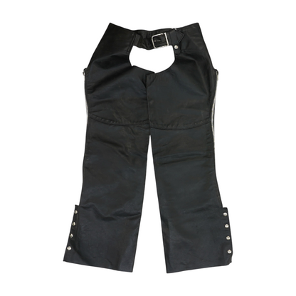 Black Vintage Leather Chaps