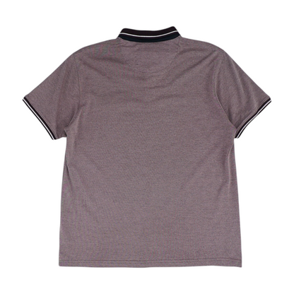 Burgundy Solid Short Sleeve Polo