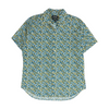 Teal Floral Short Sleeve Button Down