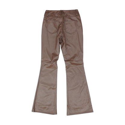 Brown Solid Pants