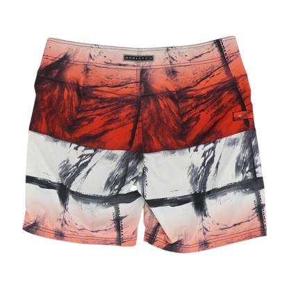 Red Graphic Swim Bottom