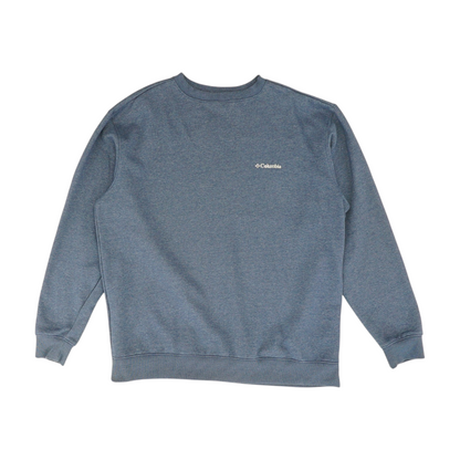Blue Solid Sweatshirt Pullover