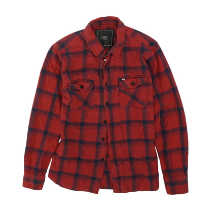 Red Plaid Flannel Button Down
