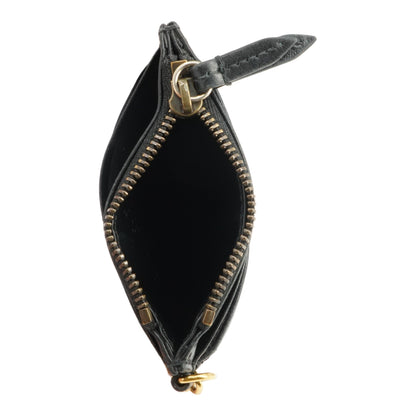 Black GG Marmont Keychain Leather Wallet