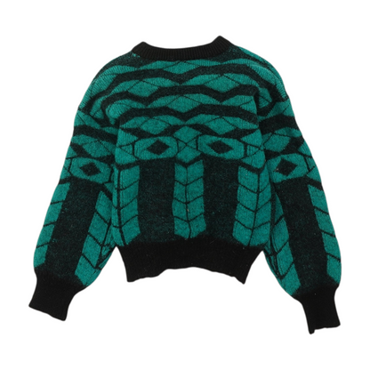 Vintage Multi Abstract Pullover Sweater