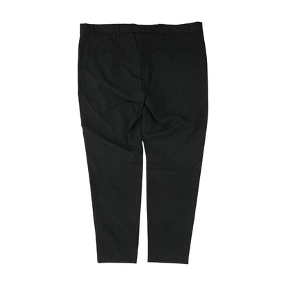 Gray Solid Dress Pants