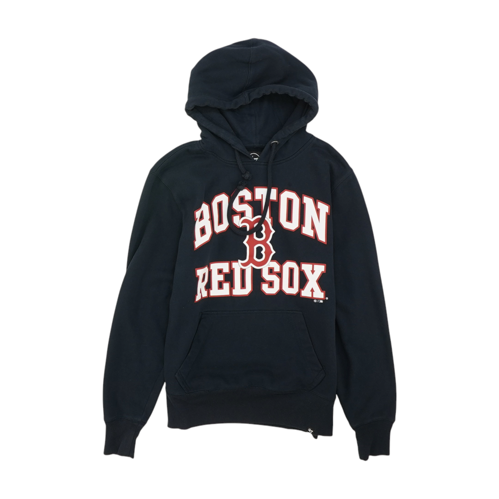Navy Boston Red Sox Solid Hoodie Pullover