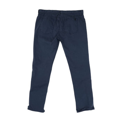Navy Solid Chino Pants
