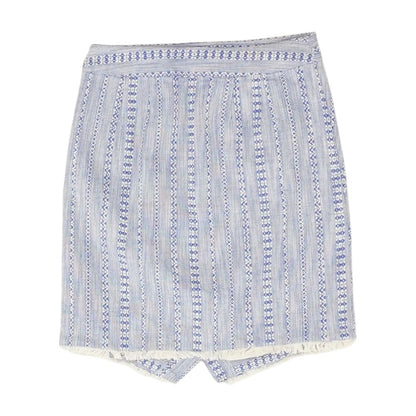 Blue Misc Mini Skirt