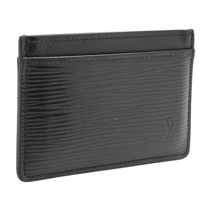 Black Epi Leather Card Case