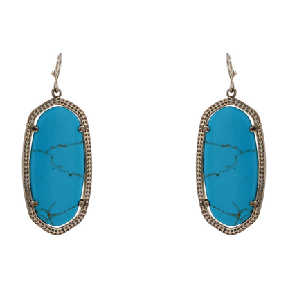 Costume Turquoise Dangle Earrings