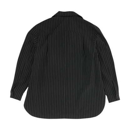 Black Striped Button Down