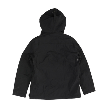 Black Solid 1/4 Zip Pullover