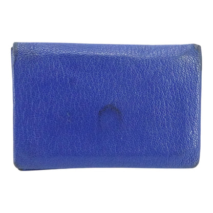 Navy Calvi Card Holder in Mysore Goatskin