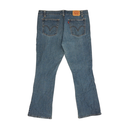 Blue Bootcut Jeans