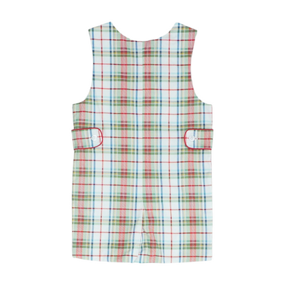 Multi Plaid Sleeveless One-Piece