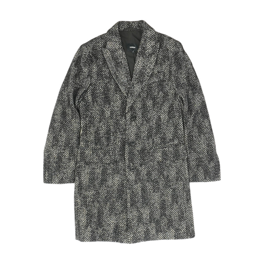 Black Herringbone Coat