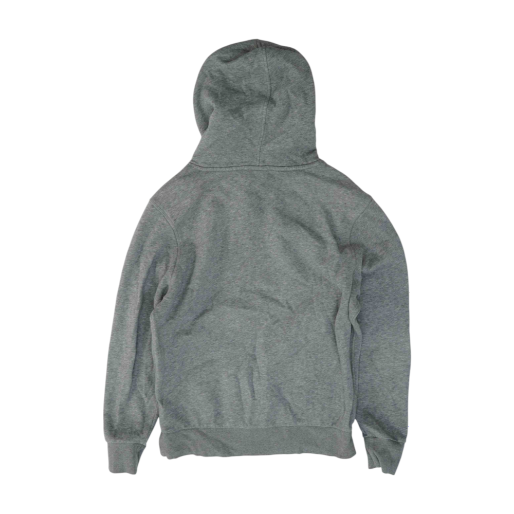 Gray Solid Hoodie Pullover