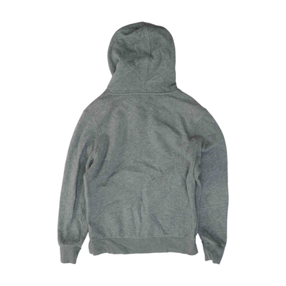 Gray Solid Hoodie Pullover