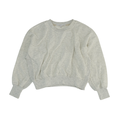 Gray Solid Sweatshirt Pullover