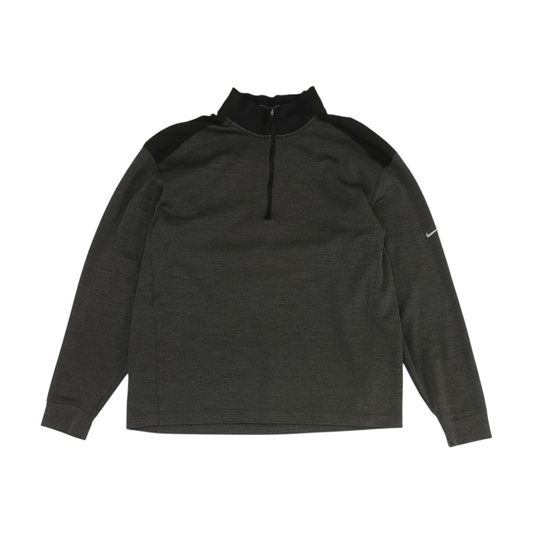 Charcoal Color Block 1/4 Zip Pullover
