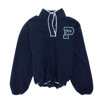 Parke Navy Solid 1/4 Zip Pullover – Image 1