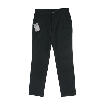 Black Solid Chino Pants
