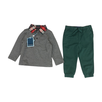 Gray Long Sleeve Set