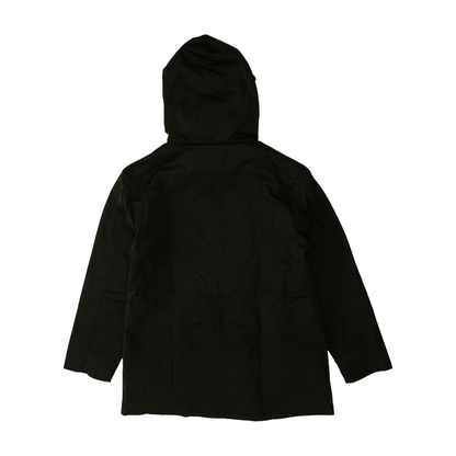 Black Solid Rain Jacket