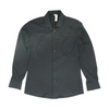Black Solid Long Sleeve Button Down