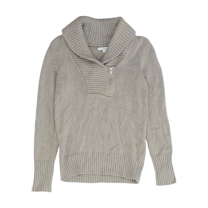 Brown 1/4 Zip Sweater