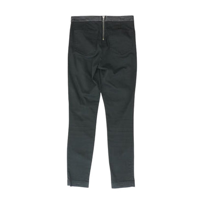 Black Solid Pants