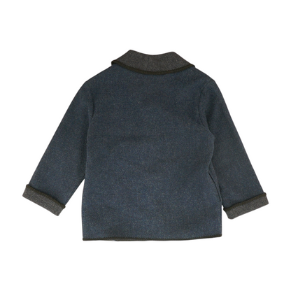 Blue Petite Solid Jacket