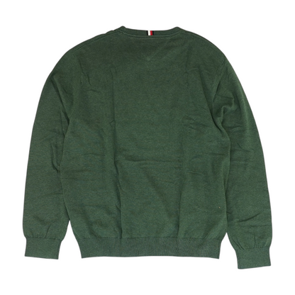 Green Solid Pullover Sweater