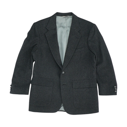 Vintage Charcoal Short Solid Sport Coat