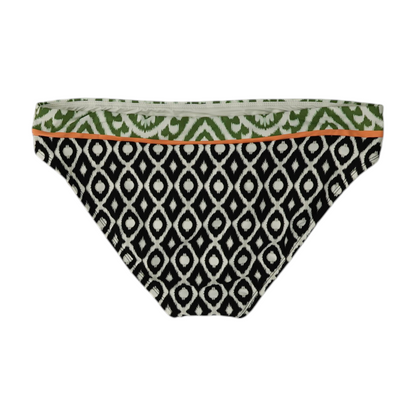 Black Geometric Swim Bottom