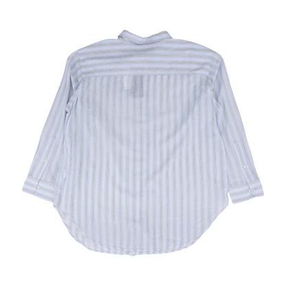Blue Plus Striped Button Down
