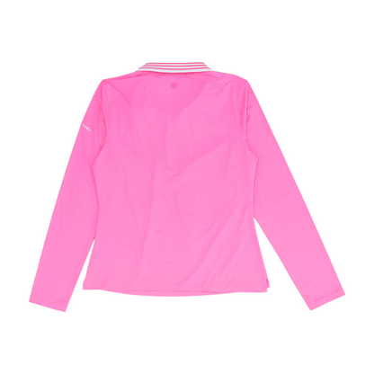 Neon Pink Solid 1/4 Zip Pullover