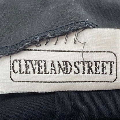 Vintage Black Solid Mini Skirt