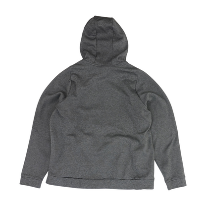 Gray Solid Hoodie Pullover